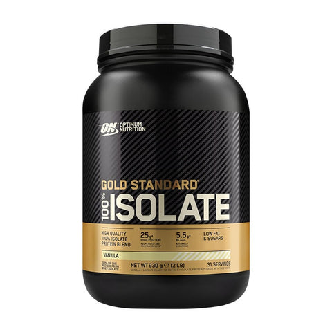 Optimum Nutrition Gold Standard 100% შრატის იზოლატი ვანილის არომატით, 930 გრ