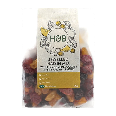 Holland & Barrett ქიშმიშის მიქსი, 210 გრ