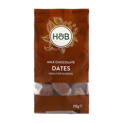 Holland & Barrett რძიან შოკოლადში ამოვლებული ფინიკი, 210 გრ