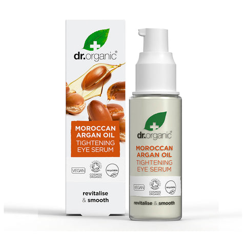 Dr Organic მაროკოს არგანის ზეთის ნაოჭების საწინააღმდეგო თვალის შრატი, 30 მლ