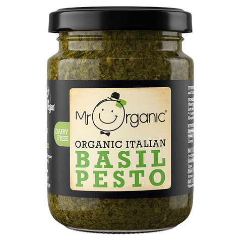 Mr Organic იტალიური ბაზილიკის პესტო, 130 გრ