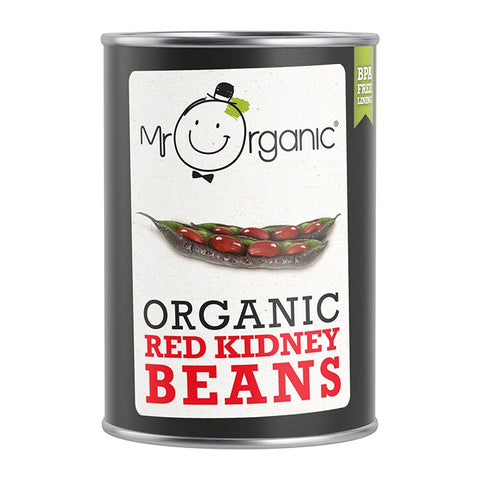 Mr Organic ორგანული მოხარშული წითელი ლობი, 400 გრ