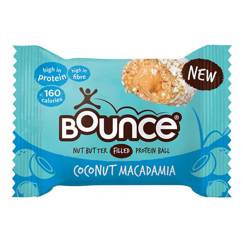 Bounce ქოქოსის და მაკადემიას პროტეინის ბურთი, 35 გრ