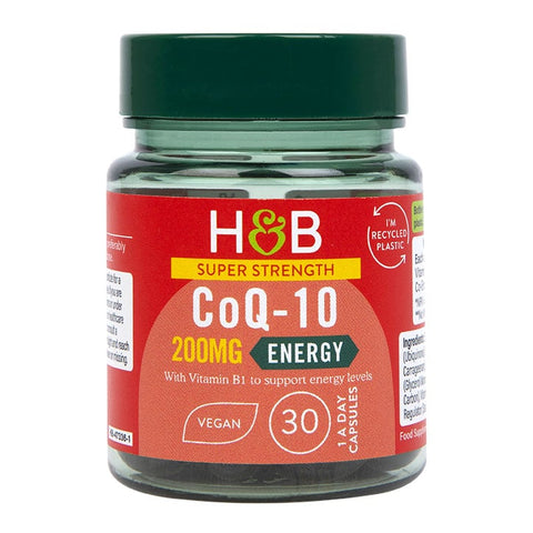 Holland & Barrett მაღალი სიმტკიცის კოენზიმ Q-10 200 მგ, 30 კაფსულა