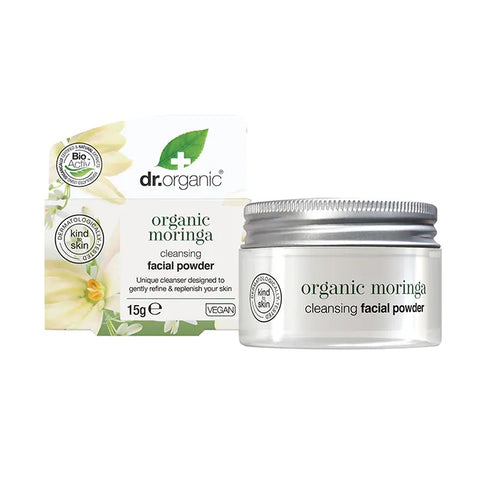 Dr Organic  მორინგას გამწმენდი ფხვნილი