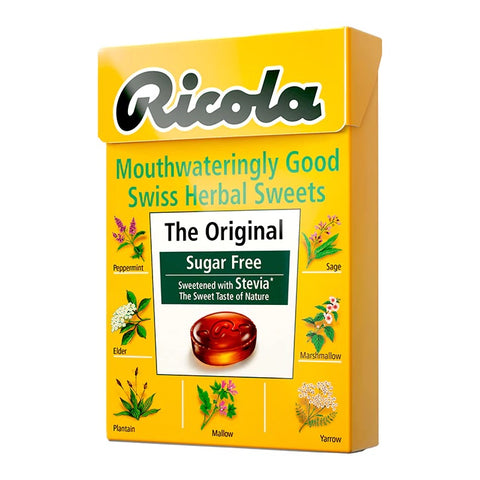 Ricola ორიგინალური უშაქრო ტკბილეული, 45 გრ